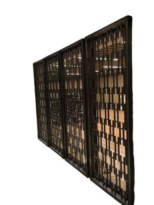 ホテルSTS201のステンレス鋼部屋ディバイダーはスクリーン1500mmの幅に金属をかぶせる