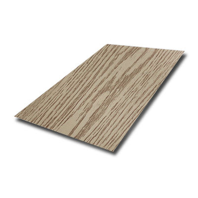 薄板にされた木パターン装飾的なステンレス鋼 シート0.6m 0.8mm 1.5mm