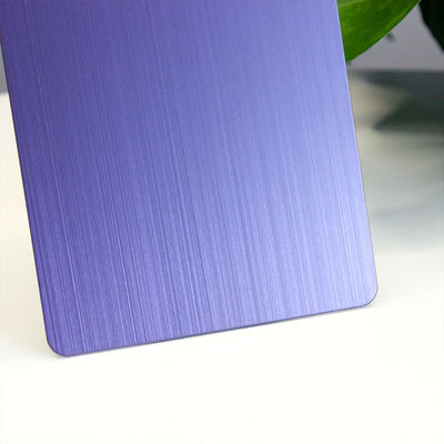 BIS ブラシ化ステンレスシールシート PVD カラーコーティング 紫 304 ステンレスシールヘアラインプレート
