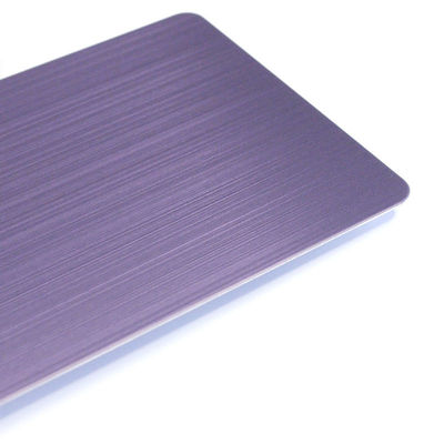 BIS ブラシ化ステンレスシールシート PVD カラーコーティング 紫 304 ステンレスシールヘアラインプレート
