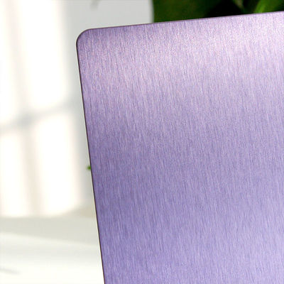 304 ブラシ 装飾用ステンレスシート 紫 NO.4 ステンレスシールパネル