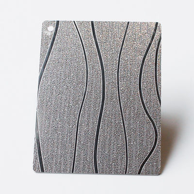 木材の粒質 仕上げ 彫刻 ステンレス鋼板 カスタマイズされた切断 サイズ 1mm 1.2mm 1.5mm 厚さ