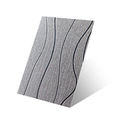 木材の粒質 仕上げ 彫刻 ステンレス鋼板 カスタマイズされた切断 サイズ 1mm 1.2mm 1.5mm 厚さ