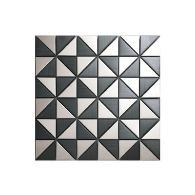 台所3Dモザイク装飾的なステンレス鋼の壁はBacksplash AISI 1219X2438mmをタイルを張る