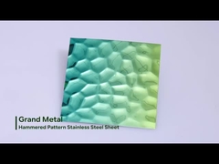 8Kミラーによって押されるステンレス鋼 シート0.5mm水さざ波のステンレス鋼の天井の版