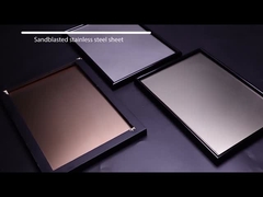 砂吹きのビードはssを終える装飾的なステンレス鋼の薄板金の製造所の端を発破を掛けた